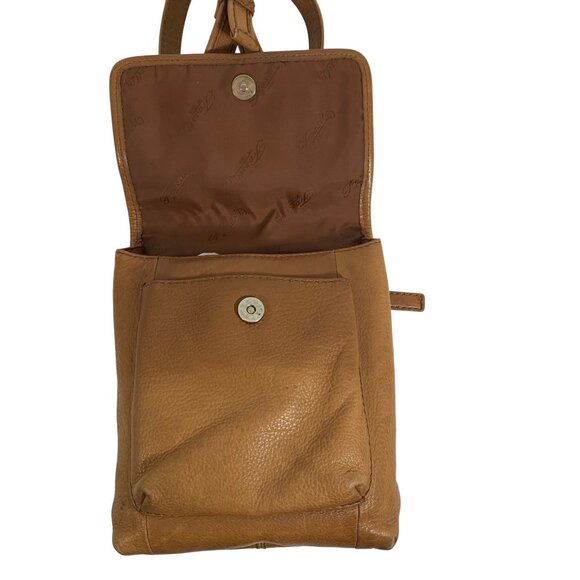 VTG FOSSIL 1954 Leather Crossbody Shoulder Bag Travel Organizer Satchel 75082 - Picture 5 of 12